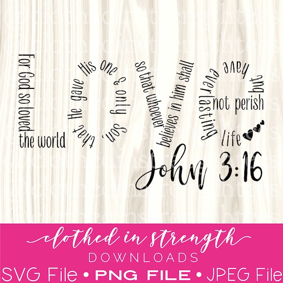 John 3:16 SVG Archivo Amor Cristiano Descargar Iglesia - Etsy México John 3:16 SVG Archivo Amor Cristiano Descargar Iglesia - Etsy México