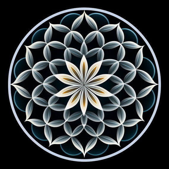 Flower of Life Inspired Digital Download Collection. Scared Shapes