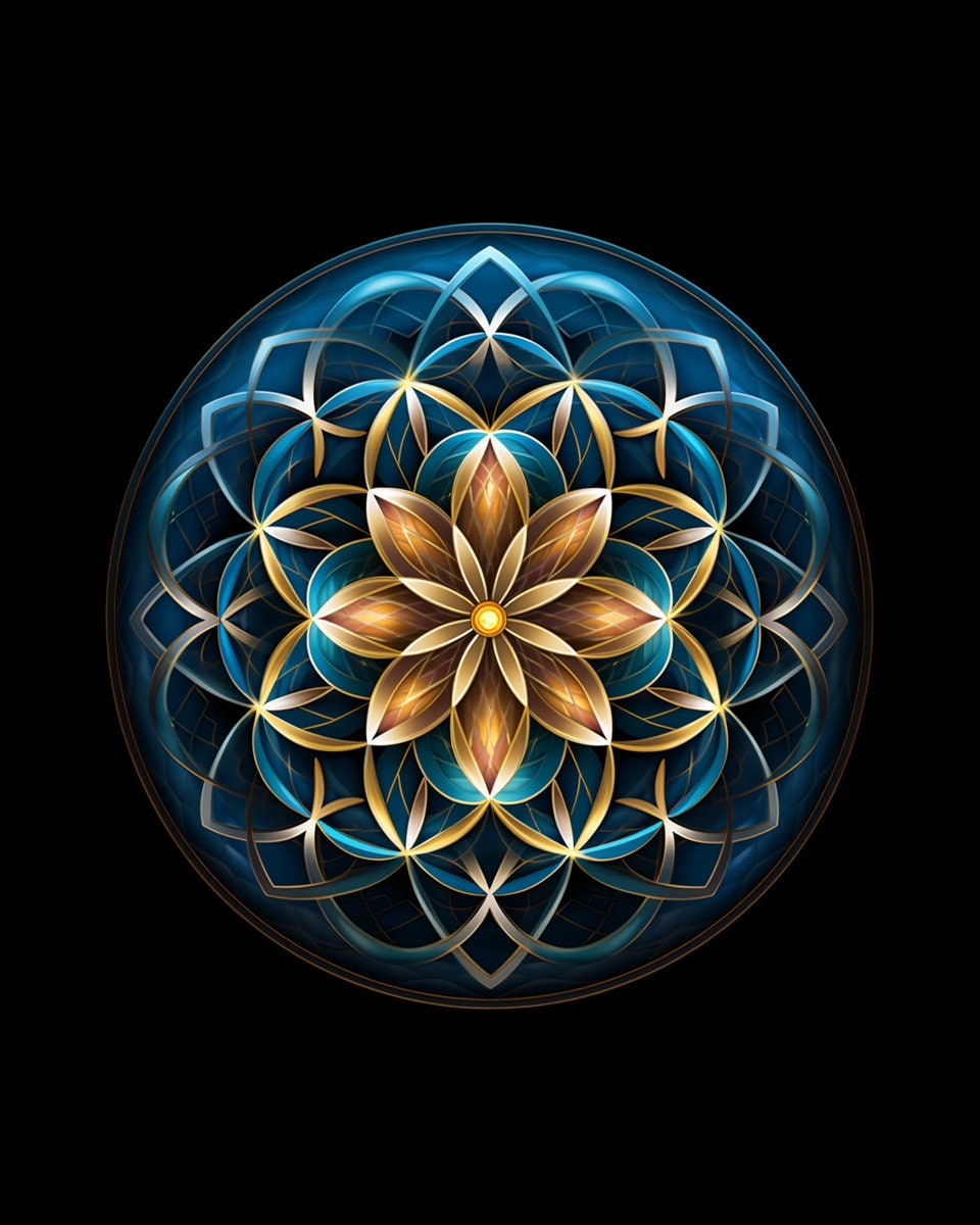 Flower of Life Inspired Digital Download Collection. Scared Shapes