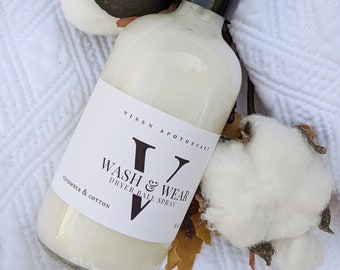 wash & wear dryer ball spray: eco-friendly fabric softener, static reducer, laundry scent booster