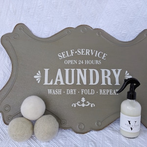 wash & wear dryer ball spray: eco-friendly fabric softener, static reducer, laundry scent booster image 2