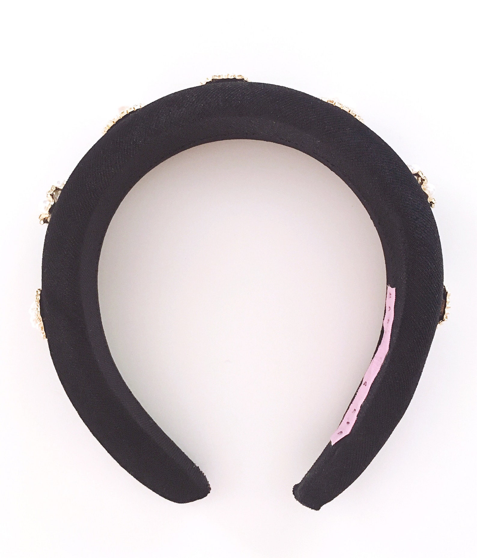 Black Jeweled Headband Black Jeweled Headband Etsy