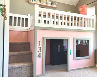 kids bedrooms with bunk beds build your own playhouse loft playhouse bed loft bunk kids toddler modern childrens kids bed etsy kids bedrooms with bunk beds build your own playhouse loft playhouse bed loft bunk kids toddler modern childrens kids bed etsy