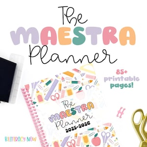 The Maestra Planner | Bilingual Teacher Planner | Spanish & English Planner