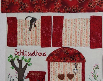 Patchwork-Schlüssel-Haus,Memo-Wand