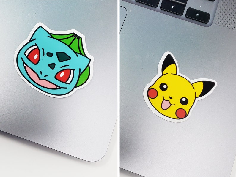 Pokemon Stickers, Waterresistant Sticker, Laptop Sticker, Cute