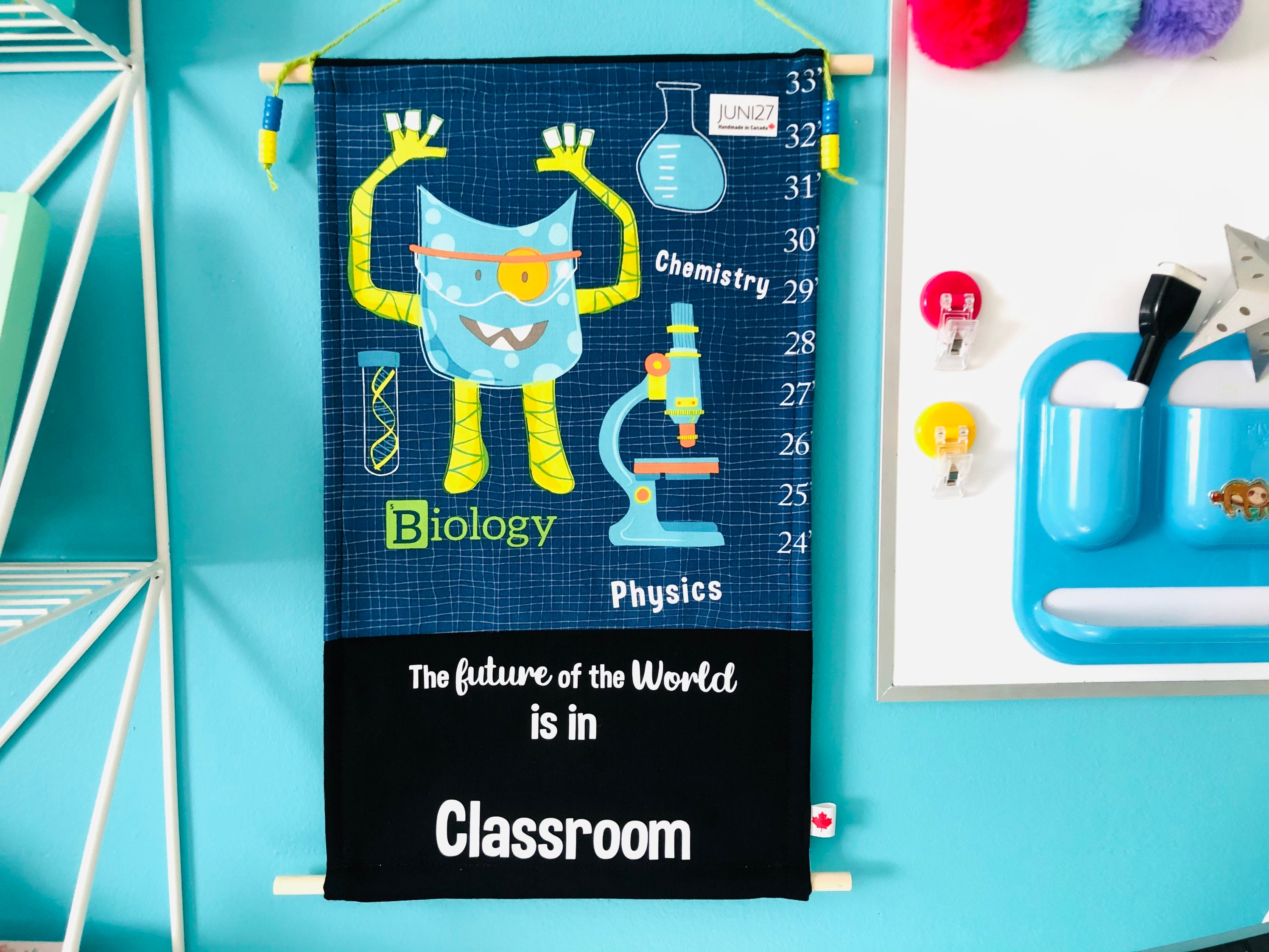 Science Teacher Wall Sign Personalized Teacher Wall Decor | Etsy