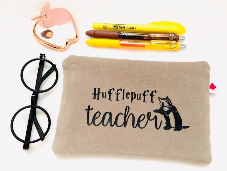 Teacher Pouch zipper pouch School Pencil case Teacher gift under 20 dollars Hogwarts teacher zipper pouch