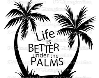 Download Palm tree svg | Etsy