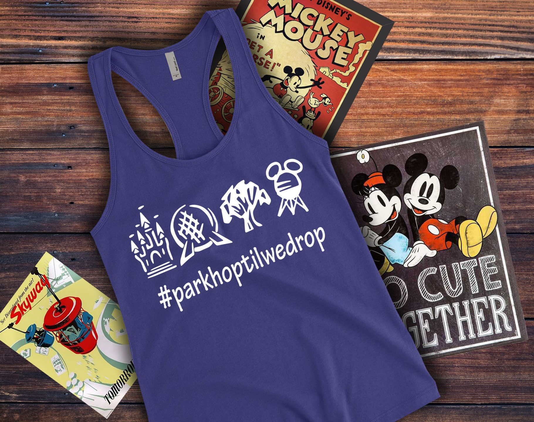 Disney SVG Park Hop Til We Drop svg 4 Parks One Day SVG | Etsy
