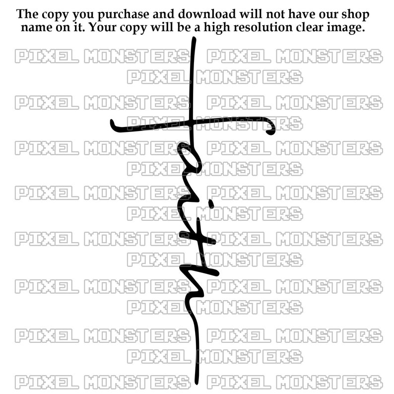 Download Svg File Faith Svg Instant Download Cricut Silhouette Etsy SVG, PNG, EPS, DXF File