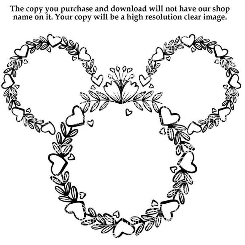 Download Minnie Mouse Svg Disney SVG Minnie Mouse Heart Wreath svg ...
