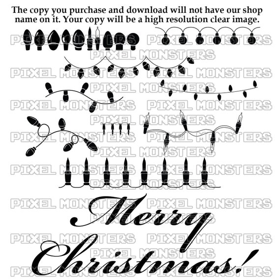 Download Free Christmas Lights Svg File Christmas Svg File Svg File Etsy SVG DXF Cut File