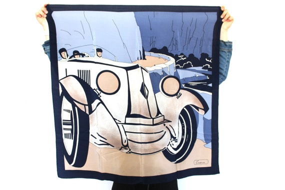 Vintage Old Cars Scarf, Men's Scarf, Women's Scarf
