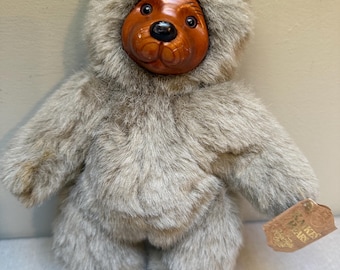 Raikes Bears Cookie 660330 Adorable Wood Face With Soft Plush Body