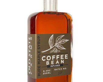 Coffee Bean Infused Pure Maple Syrup 8.4oz