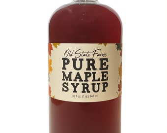 32oz Glass Pure Maple Syrup