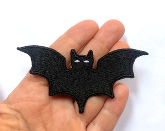 Halloween -Black Bat Sew on Patch  Embroidered Patch Applique Patches for Backpacks Trend Patches for Halloween For Fanny Pack