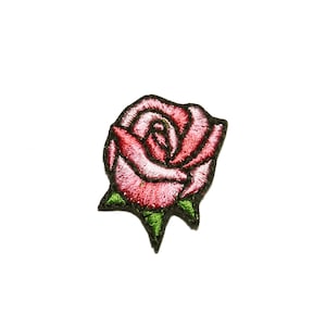 Blushy Rose Sew on Patch Naszywka Embroidered Patch Applique Patches for Jackets Patches for Backpacks For t-shirt image 1