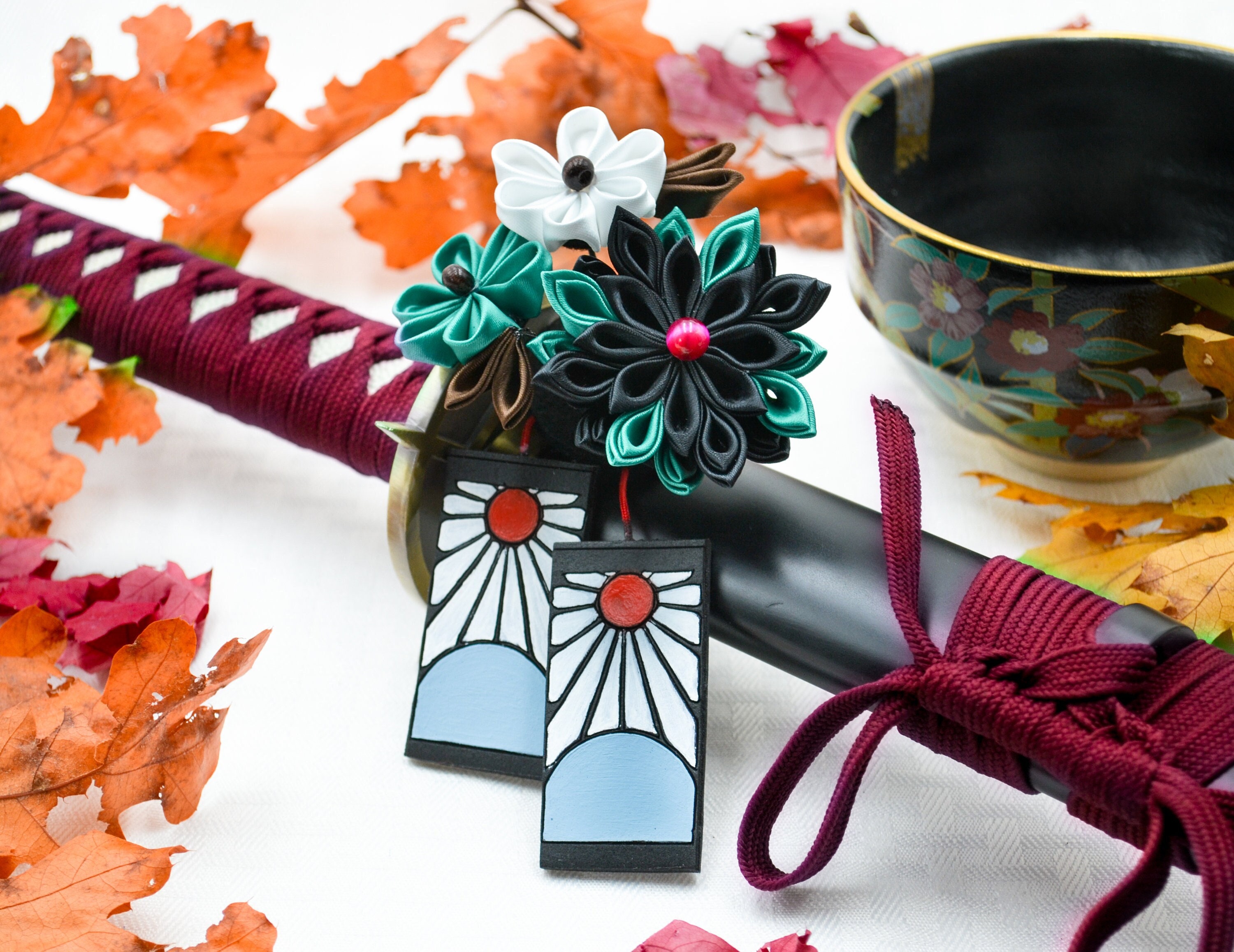First Form Anime-inspired Handmade Kanzashi Cosplay - Etsy First Form Anime-inspired Handmade Kanzashi Cosplay - Etsy