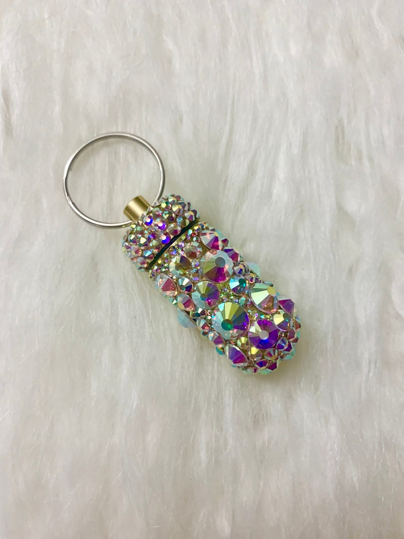 Rhinestone Pill Keychain image 1