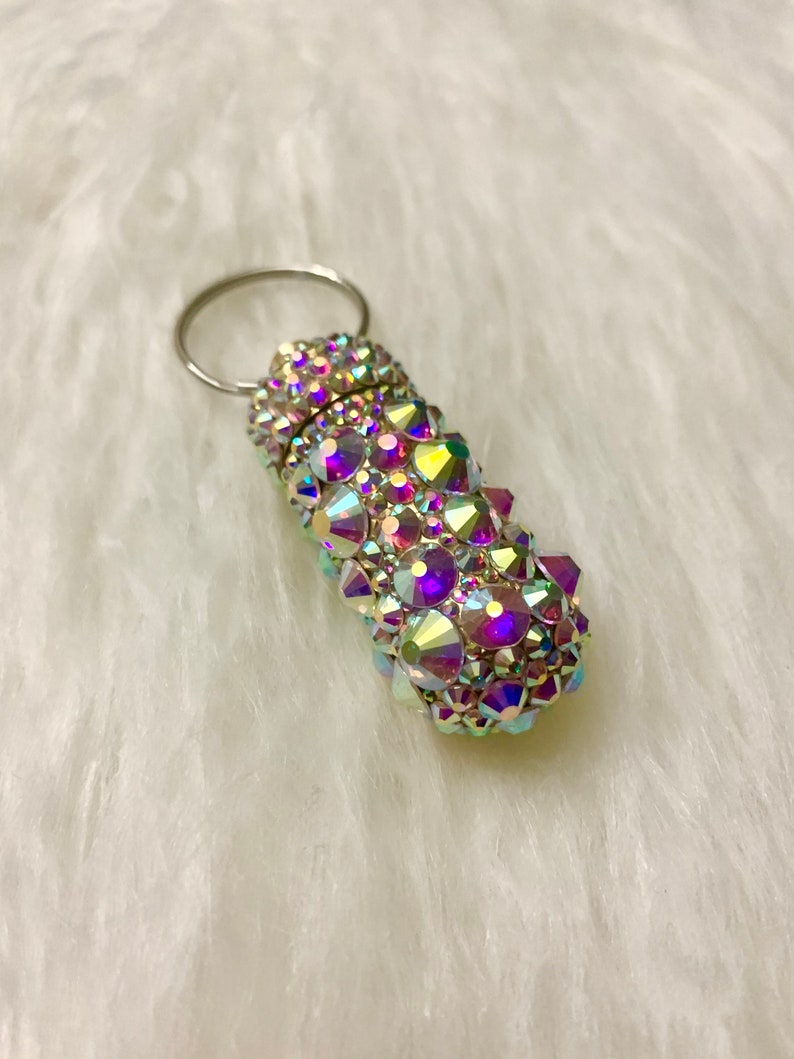 Rhinestone Pill Keychain image 7