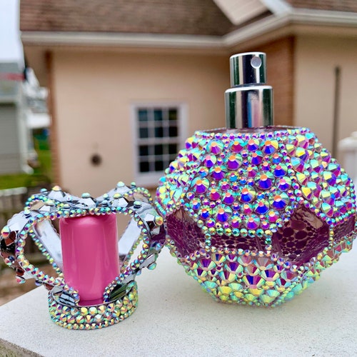 Bling Perfume Bottle Decor Etsy