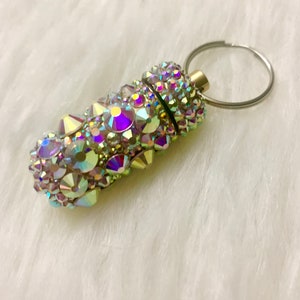 Rhinestone Pill Keychain image 3