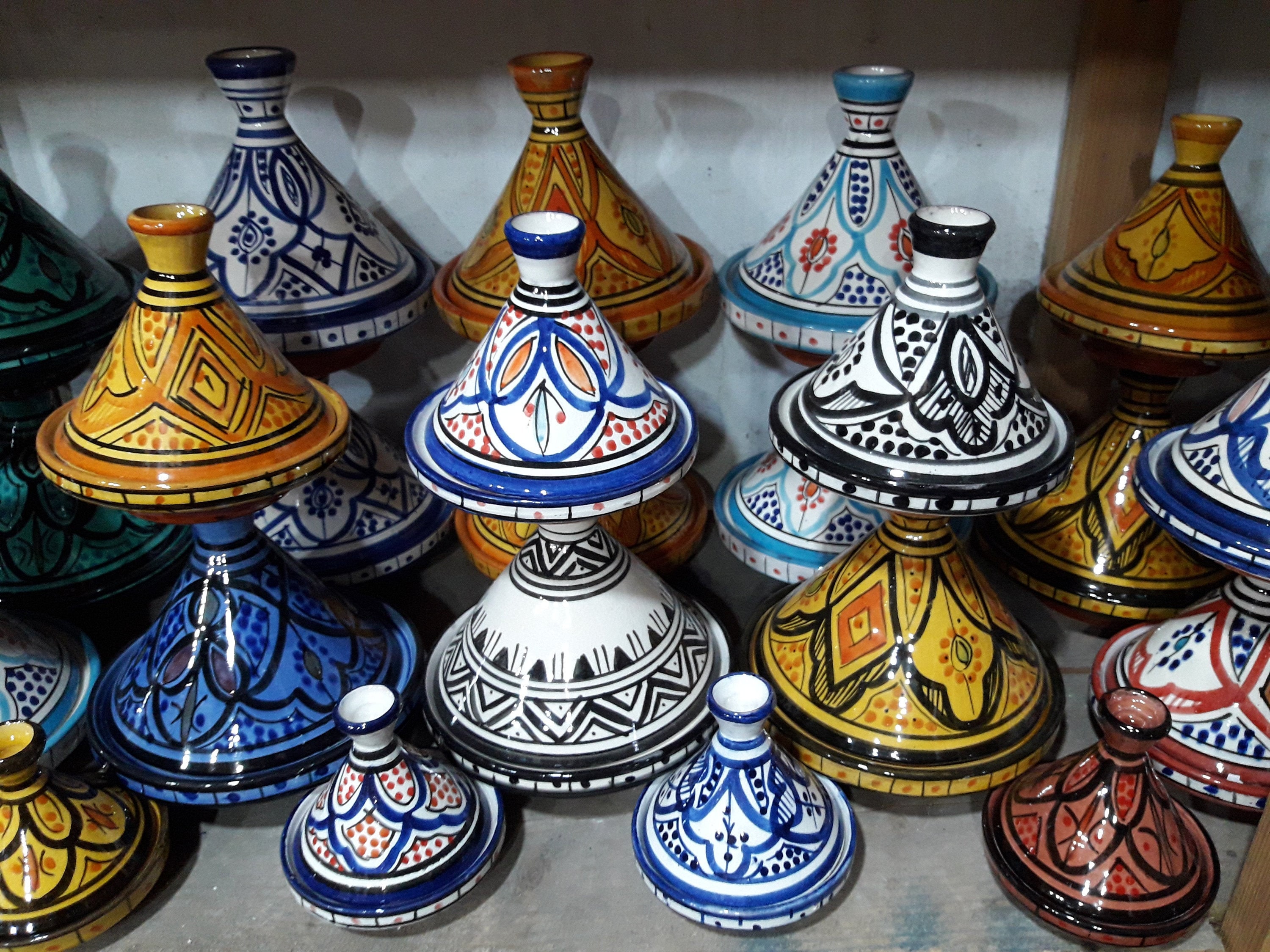 Moroccan handmade ceramic tajine Moroccan ceramic tajine Etsy France