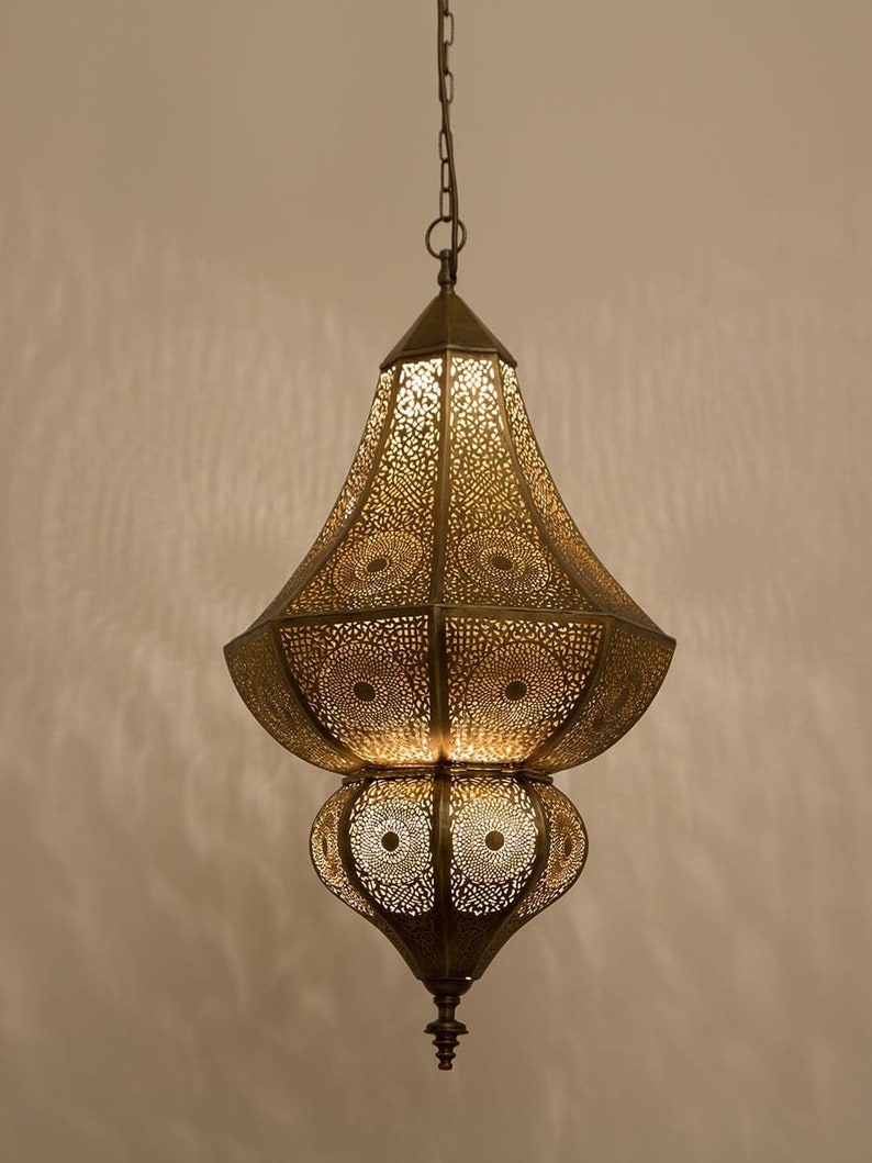 Pendant Lights Moroccan Lamp Brass Lights Lamp Hanging Etsy