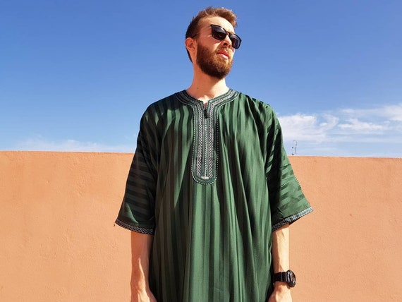 speler Schadelijk werknemer Kaftan voor mannen djellaba voor mannen Marokkaanse kaftan - Etsy België