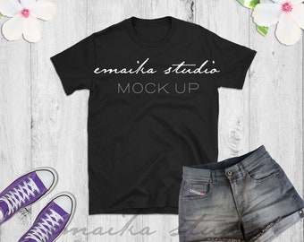 Download Bella Canvas 3001 Black Tshirt Mock Up Flat Lay Black Shirt Mock Up 3001 T Shirt Flat Lay Bella Canvas Shirt Mockup Feminine Flatlay Mockup 90 Free Metal Logo Mockups PSD Mockup Templates