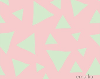Triangles pattern design, seamless patterns, geometric repeat design for fabric, digital background, vector illustration, pastel patterns