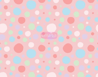 Polkadot Repeat Pattern Design, Polka-dot Vector Illustration, Wallpaper, Nursery, Backgrounds, Digital Paper, Printable, Seamless Pattern