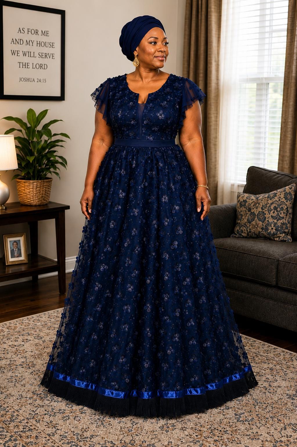 maxi cotton dress Azure Embroidered Rhea Color:LRG IK0439 bridal moments Stay Close Blue Maxi
