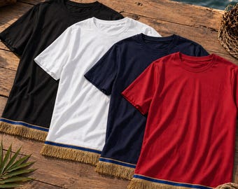 Hebrew Israelite Fringe T-Shirt Bundle | Set of 4 Cotton Apparel