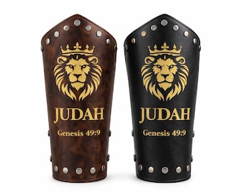 Lion of Judah Arm Bracer| Genesis 49:9, Hebrew Israelite Costume