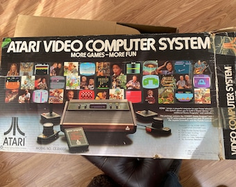 Atari CX 2600A-systeem met games
