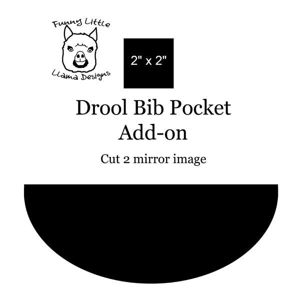 Digital Sewing Pattern - Drool Bib Pocket Add-On