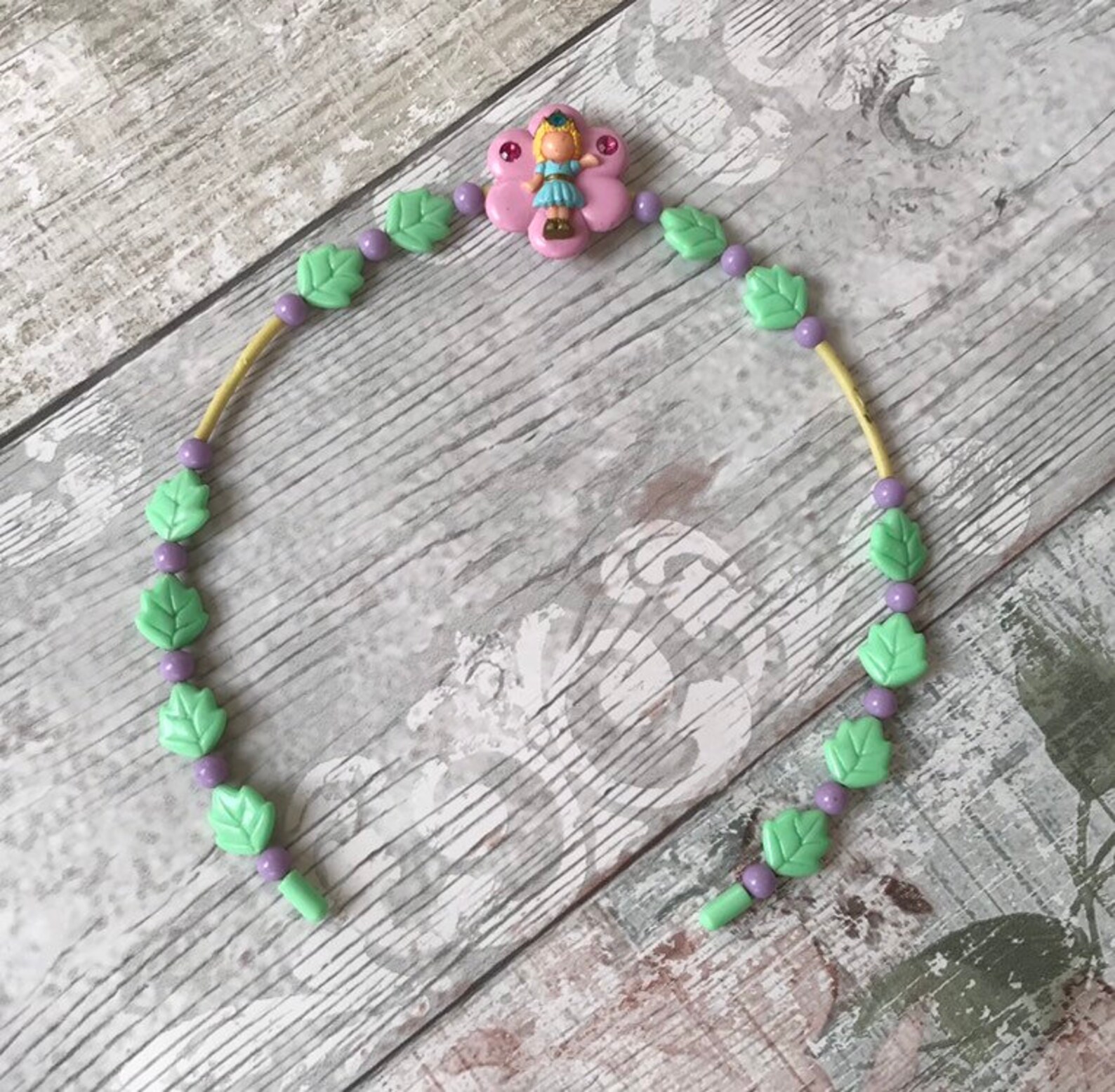 Vintage Polly Pocket Necklace Polly's Princess Sparkling Etsy