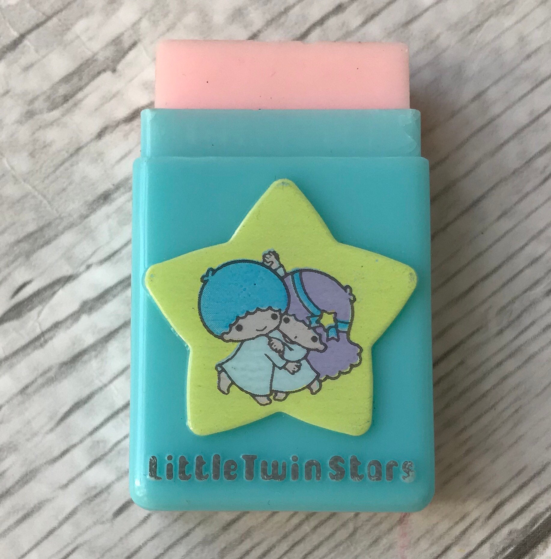 Vintage Little Twin Star eraser 80s Sanrio Little Twin Etsy