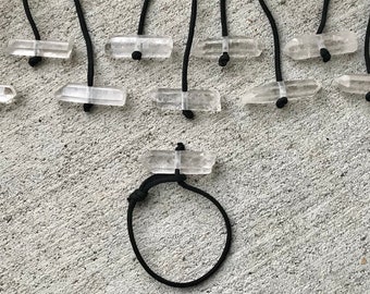 Clear Quartz Point String Bracelet