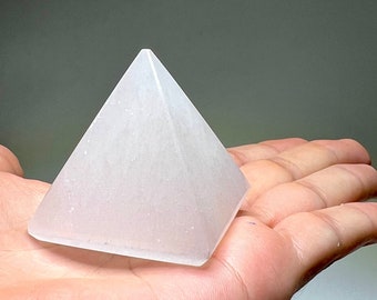 Selenite Crystal Pyramid, Selenite Pyramid Charging Station