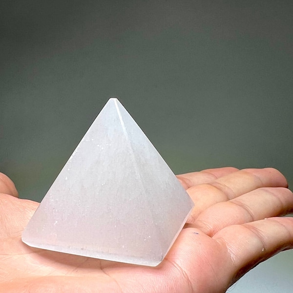 Selenite Crystal Pyramid, Selenite Pyramid Charging Station