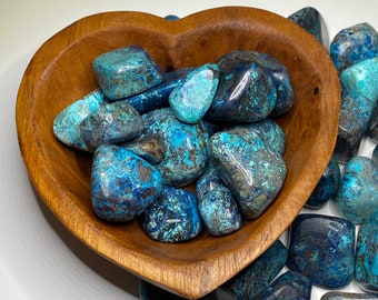 Shattuckite Tumbled Stones, Polished Shattuckite Crystals, Shattuckite Tumbled Gemstone,  Multiple Sizes Available