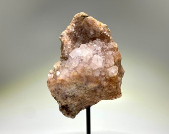 Pink Amethyst Cluster on Stand