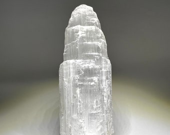 Selenite Crystal Tower Lamp
