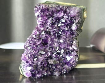 Raw Amethyst Crystal Cluster - High Grade Uruguay Geode