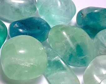 Green Fluorite Tumbled Stones