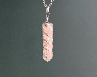 Rose Quartz in Orgonite Pendant Necklace